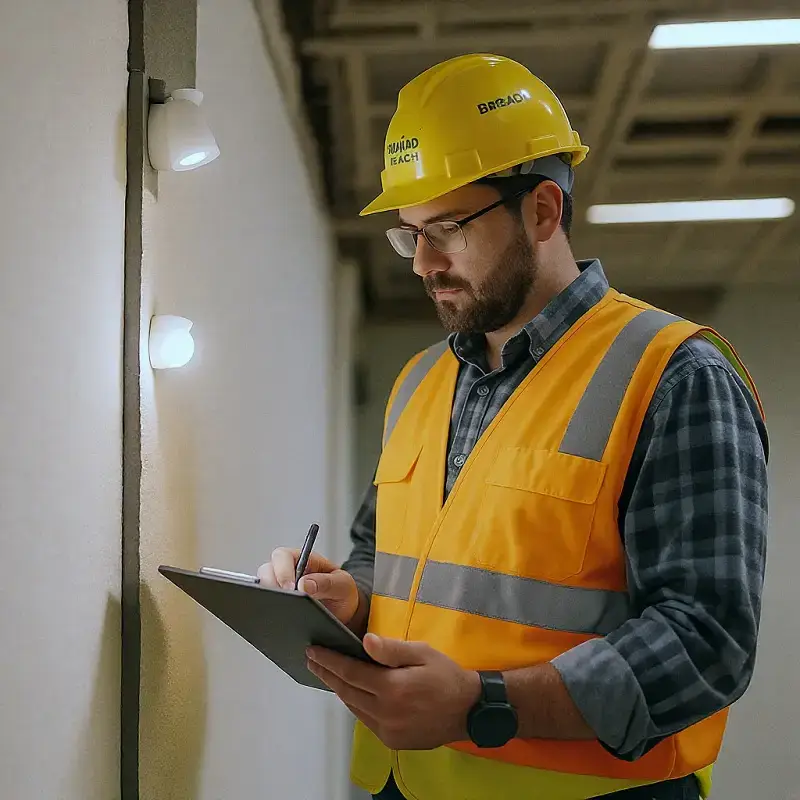 project manager with punch list